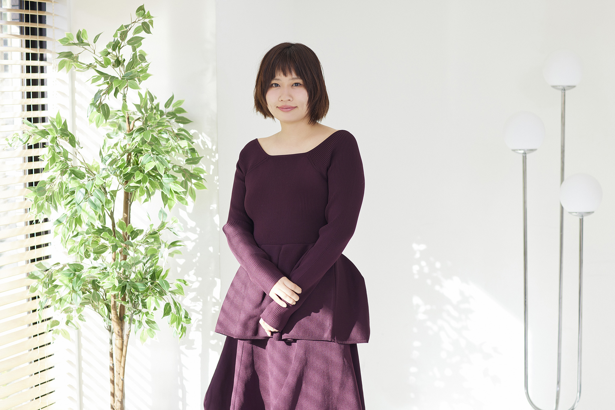 インタビューに応える福岡玲衣さん